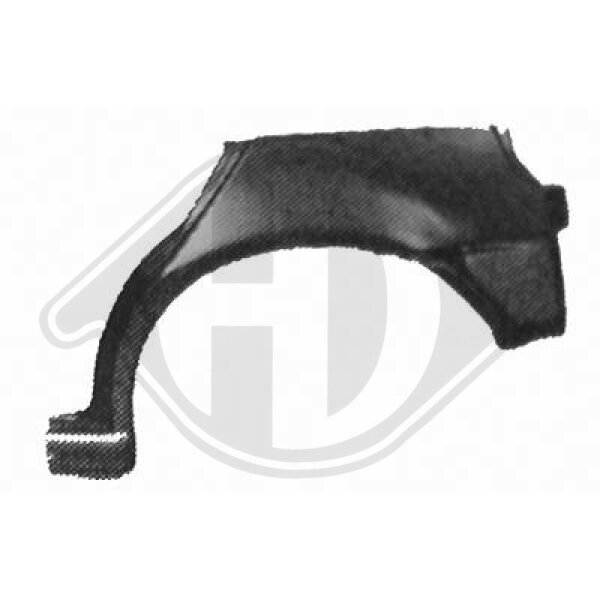 Seitenwand hinten links für VW POLO III (6N1)