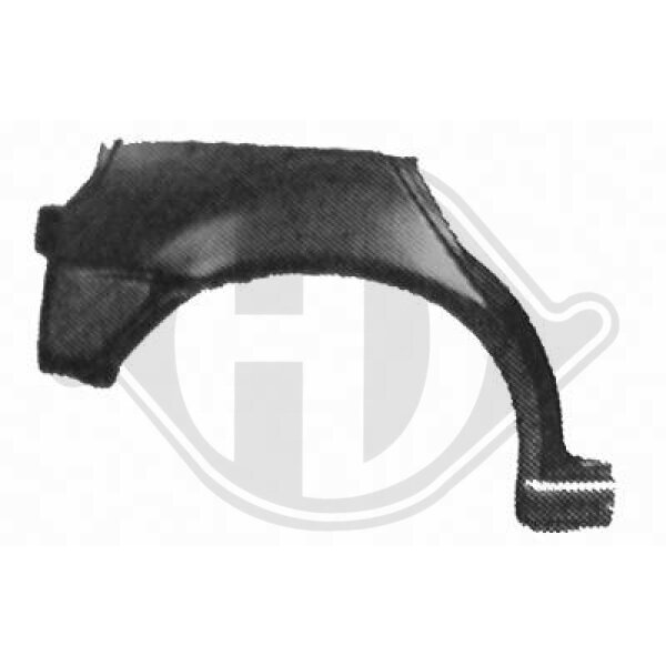 Seitenwand hinten rechts für VW POLO III (6N1)