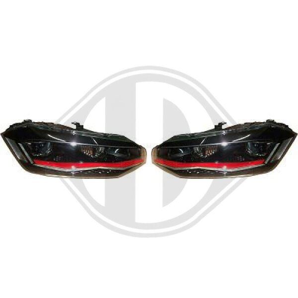 Scheinwerfer Set vorne für VW POLO VI (AW1, BZ1, AE1)