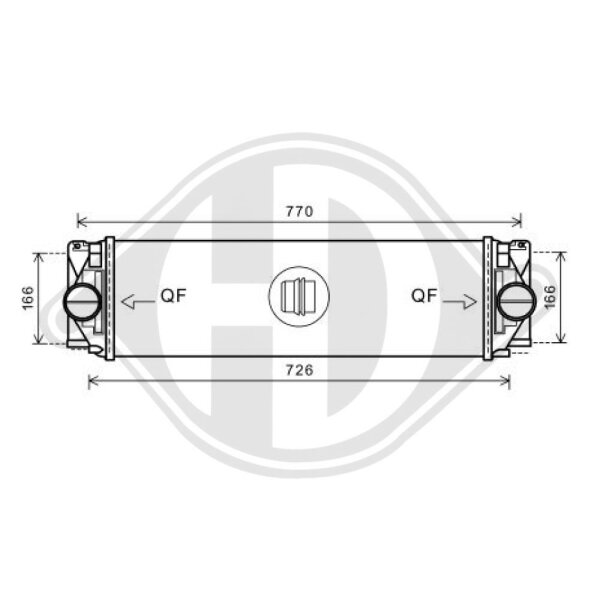 Ladeluftkühler für MERCEDES-BENZ SPRINTER 3,5-t Bus (B906)