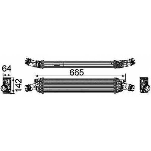 Ladeluftkühler für AUDI A6 C7 (4G2, 4GC)