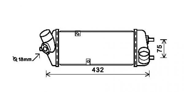 Ladeluftkühler für KIA RIO II (JB)