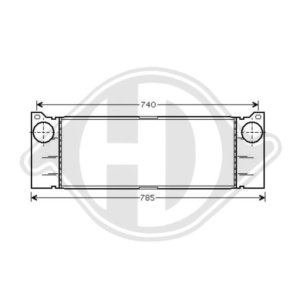 Ladeluftkühler  für MERCEDES-BENZ VITO / MIXTO Kasten (W639)