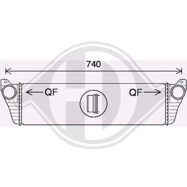 Ladeluftkühler für MERCEDES-BENZ VITO / MIXTO Kasten (W639)