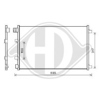 Kondensator, Klimaanlage für NISSAN QASHQAI I (J10,...