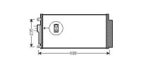 Kondensator, Klimaanlage für ABARTH 500 / 595 / 695