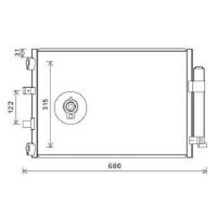 Kondensator, Klimaanlage f&uuml;r FORD FOCUS III Stufenheck