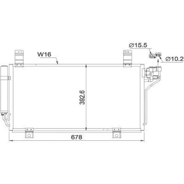 Kondensator, Klimaanlage für MAZDA CX-5 (KE, GH)