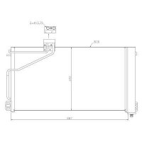 Kondensator, Klimaanlage f&uuml;r MERCEDES-BENZ C-CLASS (W203)