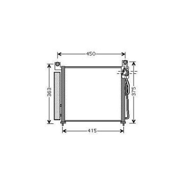 Kondensator, Klimaanlage für KIA PICANTO (SA)