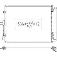 Kondensator, Klimaanlage f&uuml;r KIA SOUL I (AM)