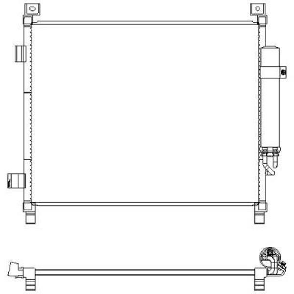 Kondensator, Klimaanlage für NISSAN NOTE (E12)