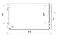 Kondensator, Klimaanlage f&uuml;r KIA RIO III (UB)