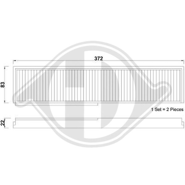 Filter, Innenraumluft für MERCEDES-BENZ E-CLASS (W124)