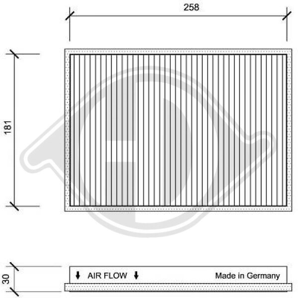 Filter, Innenraumluft für VW PASSAT B3/B4 (3A2, 35I)