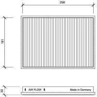 Filter, Innenraumluft für VW PASSAT B3/B4 (3A2, 35I)