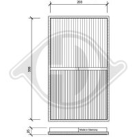 Filter, Innenraumluft für MERCEDES-BENZ VITO Bus (W638)