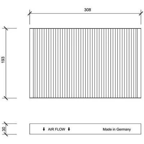 Filter, Innenraumluft für AUDI A6 C4 (4A2)