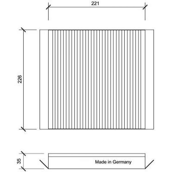 Filter, Innenraumluft für CITROËN XSARA (N1)