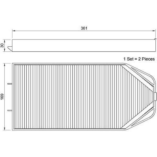 Filter, Innenraumluft für BMW 7 (E38)