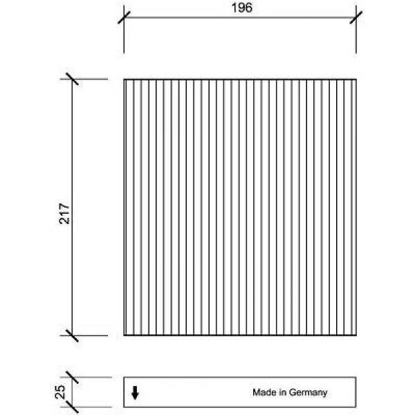 Filter, Innenraumluft für MAZDA 6 Hatchback (GG)