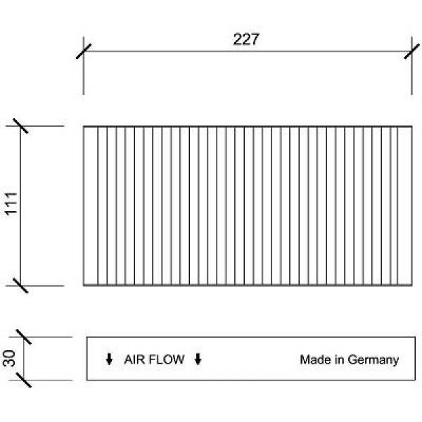 Filter, Innenraumluft für HONDA CIVIC VII Hatchback (EU, EP, EV)