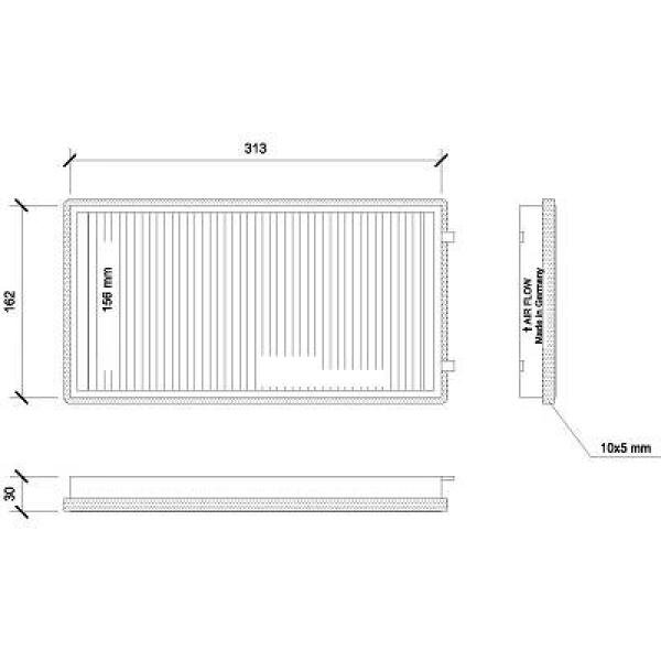 Filter, Innenraumluft für BMW 7 (E65, E66, E67)