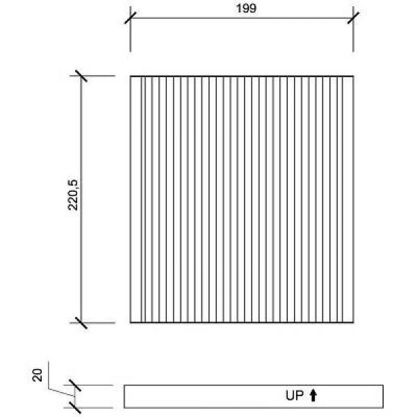 Filter, Innenraumluft für TOYOTA COROLLA (_E12_)