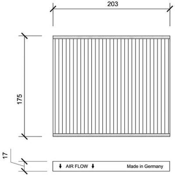 Filter, Innenraumluft für FIAT PANDA (169_)