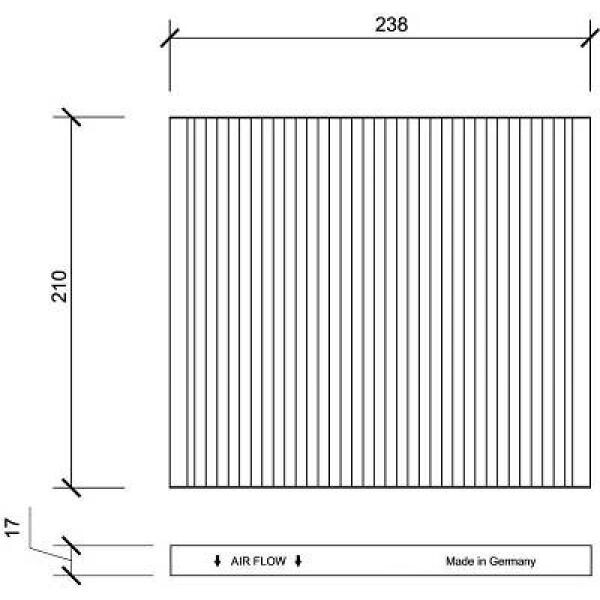 Filter, Innenraumluft für KIA CARNIVAL / GRAND CARNIVAL III (VQ)