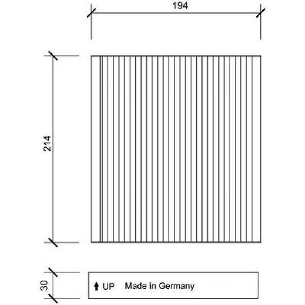 Filter, Innenraumluft für TOYOTA RAV 4 III (_A3_)