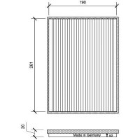 Filter, Innenraumluft für SUZUKI GRAND VITARA II...