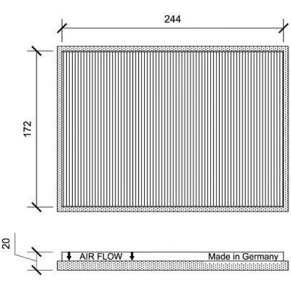 Filter, Innenraumluft für KIA CEED SW (ED)