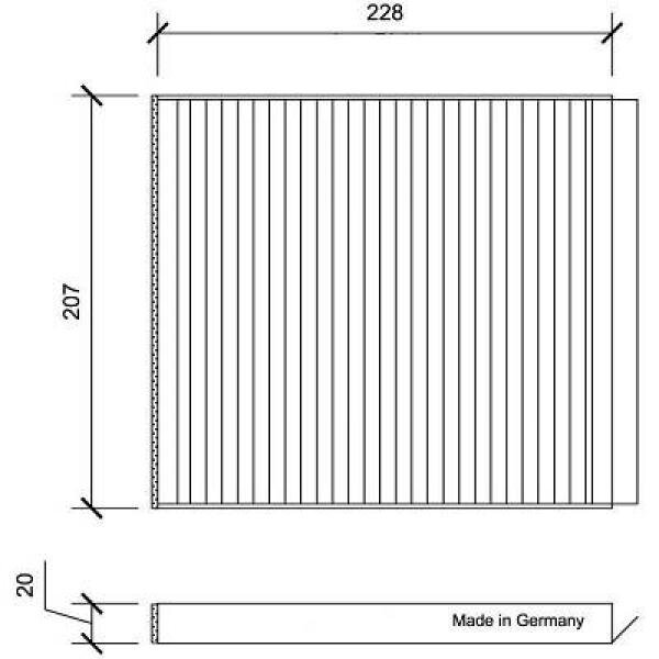 Filter, Innenraumluft für CHEVROLET AVEO / KALOS Stufenheck (T250, T255)