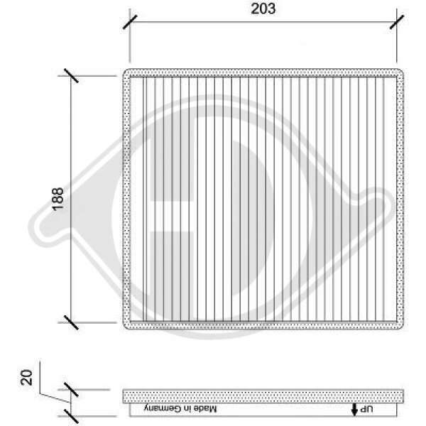 Filter, Innenraumluft für CHEVROLET SPARK (M300)