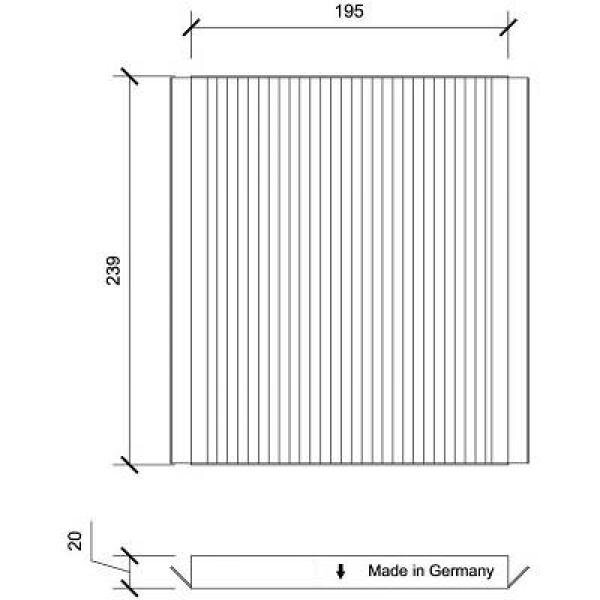 Filter, Innenraumluft für HYUNDAI i30 (GD)