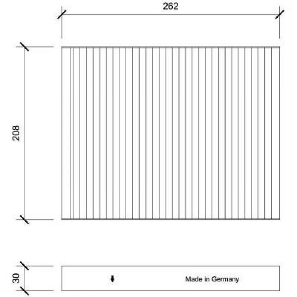 Filter, Innenraumluft für HYUNDAI SANTA FÉ II (CM)