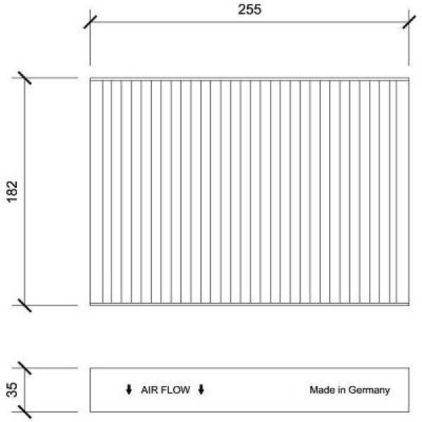 Filter, Innenraumluft für VW UP! (121, 122, BL1, BL2, BL3, 123)