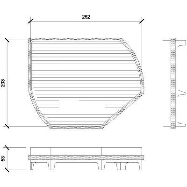 Filter, Innenraumluft für MERCEDES-BENZ C-CLASS (W202)