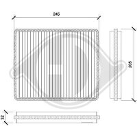 Filter, Innenraumluft für ROVER 200 II Cabriolet (XW)