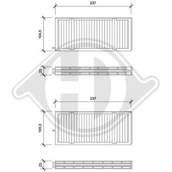 Filter, Innenraumluft für HYUNDAI TERRACAN (HP)