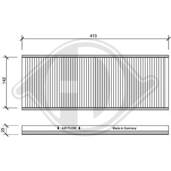 Filter, Innenraumluft für OPEL VECTRA B CC (J96)