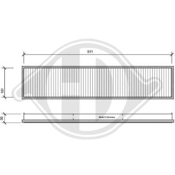 Filter, Innenraumluft für FORD MONDEO I (GBP)