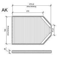 Filter, Innenraumluft für AUDI A8 (4D2, 4D8)