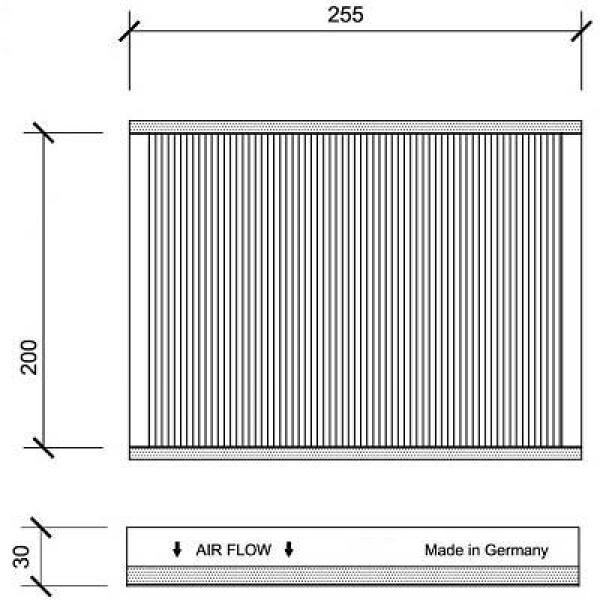 Filter, Innenraumluft für CITROËN XSARA PICASSO (N68)