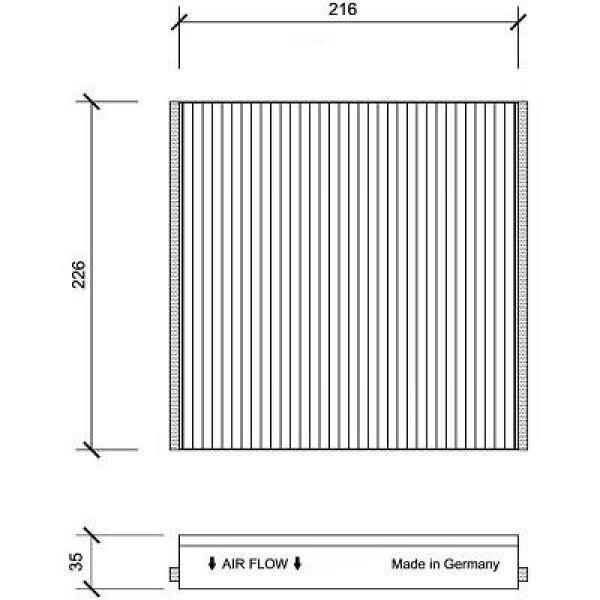 Filter, Innenraumluft für CITROËN XSARA (N1)