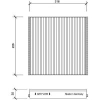 Filter, Innenraumluft für CITROËN XSARA (N1)