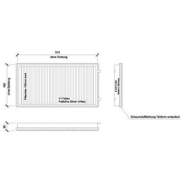 Filter, Innenraumluft für BMW 7 (E65, E66, E67)