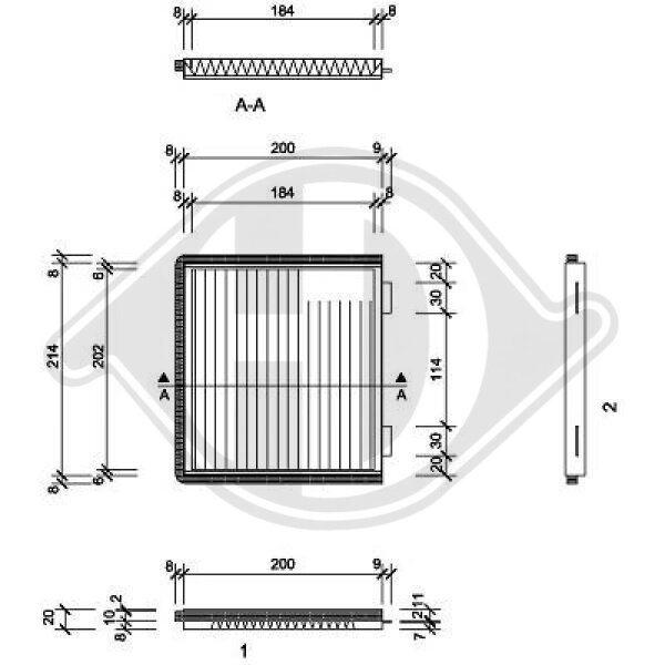 Filter, Innenraumluft für VOLVO S40 I (644)