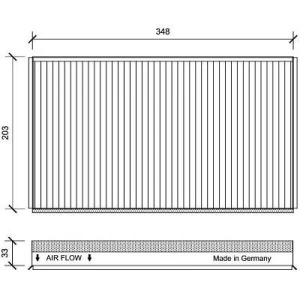 Filter, Innenraumluft für MERCEDES-BENZ VITO / MIXTO Kasten (W639)